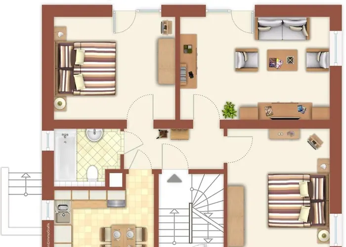 Bootshaus/ Holzdeck شقة